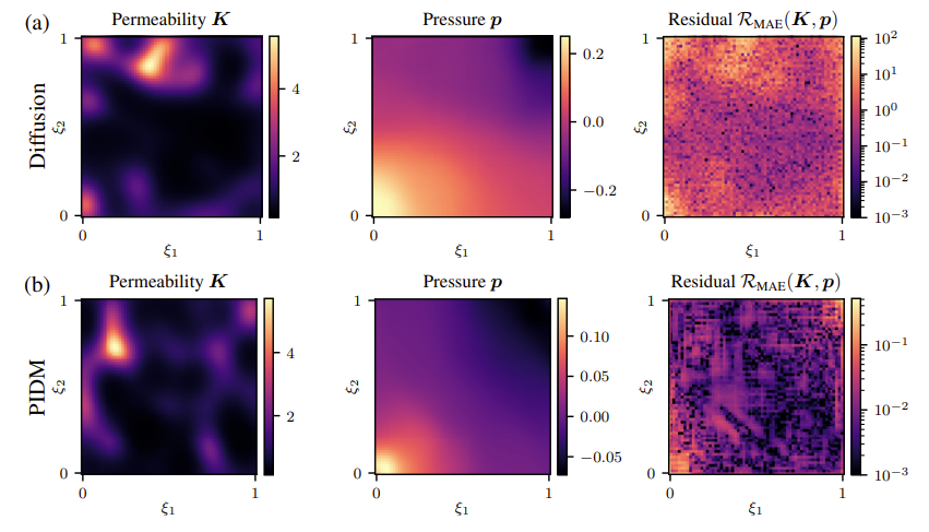 Physics-Informed Diffusion Model Results